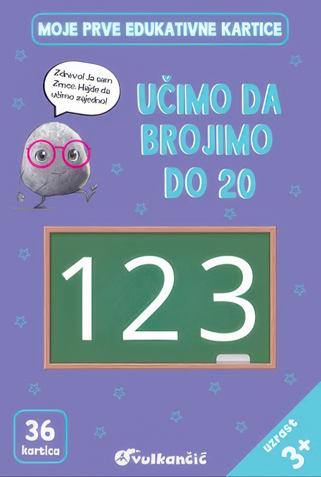 Zrnce kartice – Učimo da brojimo do 20 – latinica