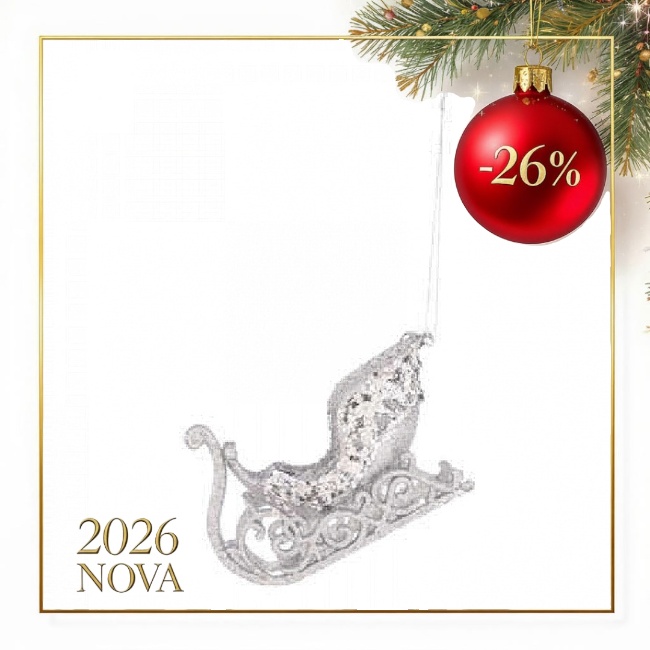 Novogod. kićanka-sanke 10cm sort