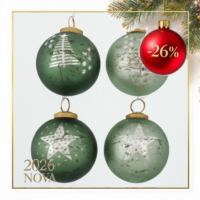 Novogod. kićanka - kugla Crary fi 8cm boja žalfije sort Boltze