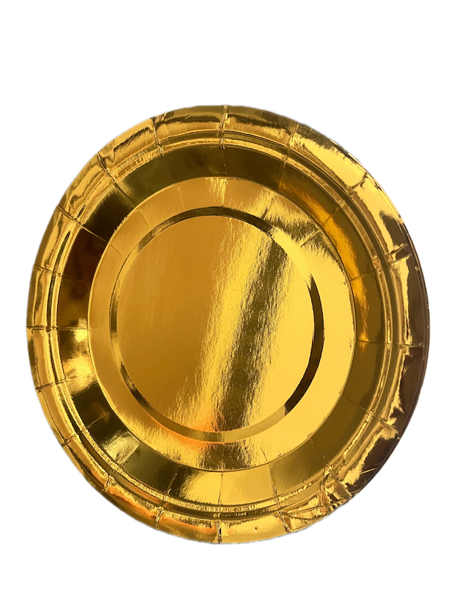 Tanjiri papirni ZLATNI metalik 10kom