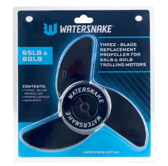 Watersnake Reinforced 3-Bladed Propeller Kit 65lb-80lb
