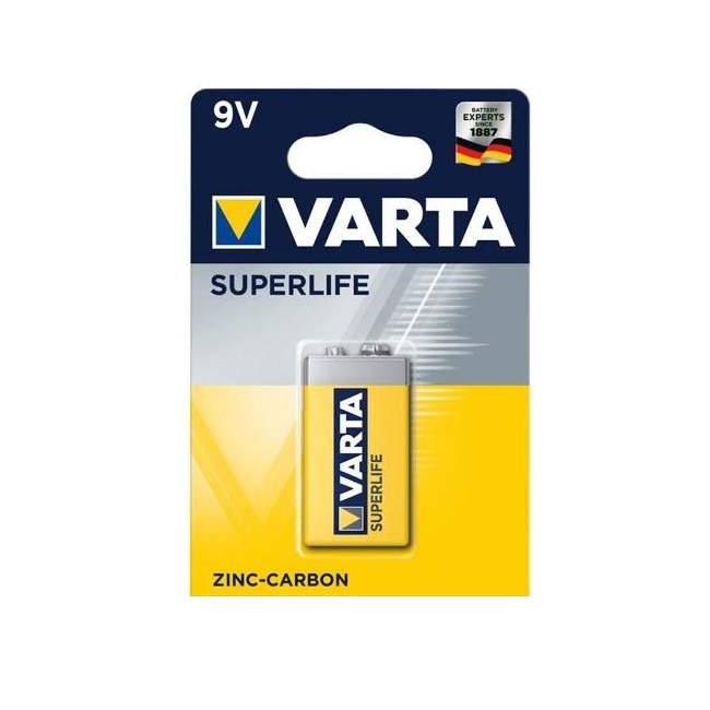 CINK-KARBON BATER. SUPER 9V 6F22 VARTA