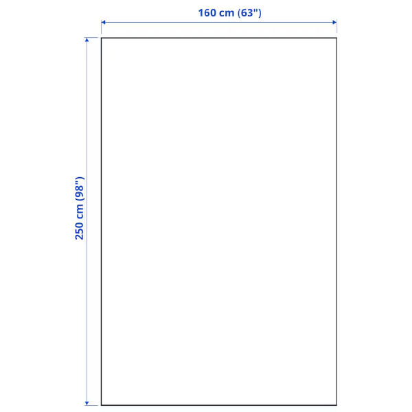 PRAKTVIAL 160x250cm Prekrivač, prljavobijela