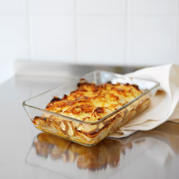 MIXTUR 35x25cm Posuda za pećnicu/serviranje, bistro staklo