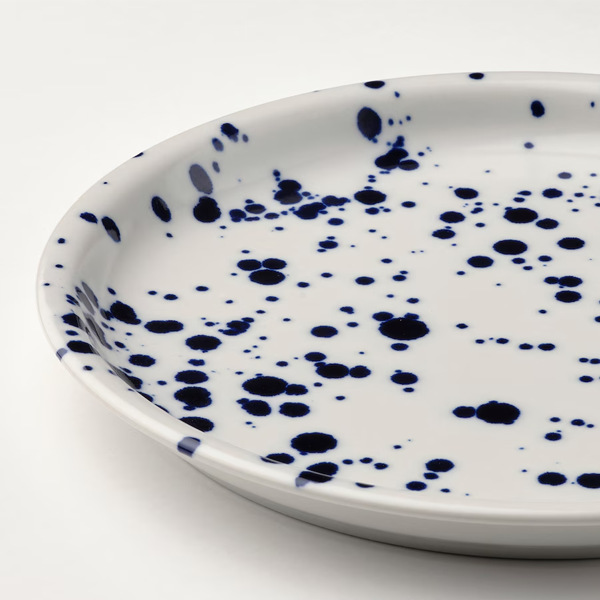SILVERSIDA 26cm Tanjir, dezenirano/plava