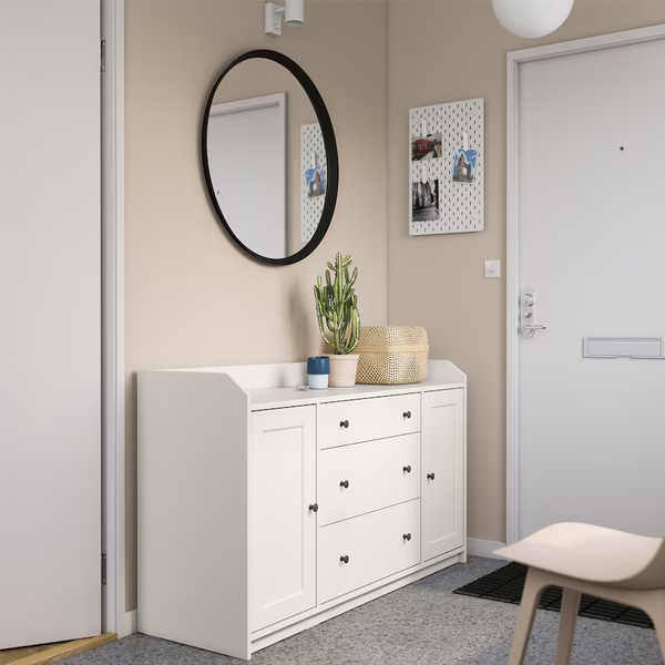 HAUGA 140x84cm Komoda, bijela