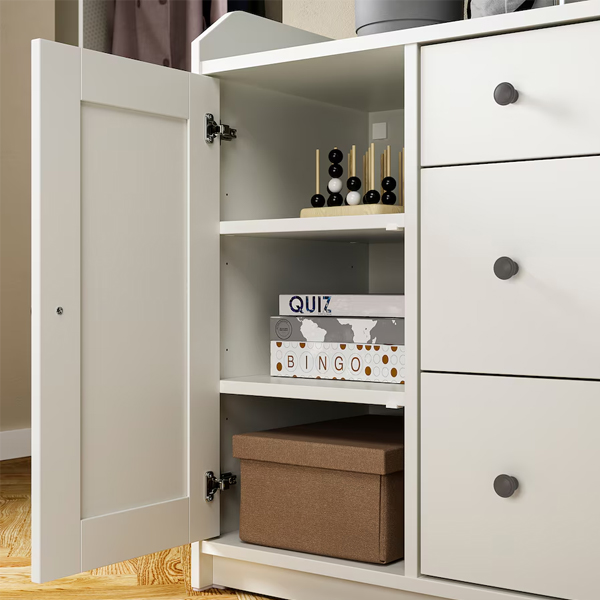 HAUGA 140x84cm Komoda, bijela