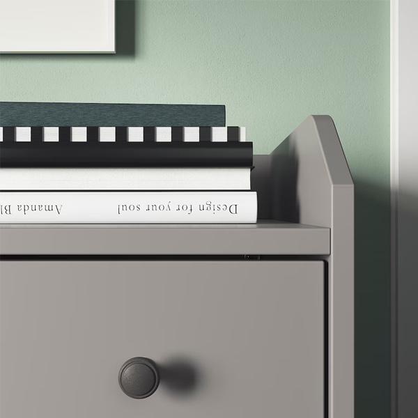 HAUGA 70x84cm Komoda s 3 fioke, siva