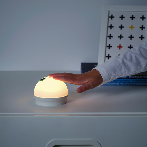 KORNSNO LED noćno svijetlo, bijela/zec na baterije
