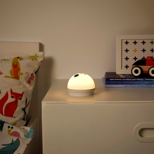 KORNSNO LED noćno svijetlo, bijela/zec na baterije