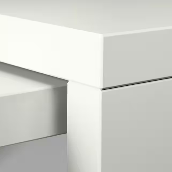 MALM 151x65cm Radni sto s izvlačnom pločom, bijela