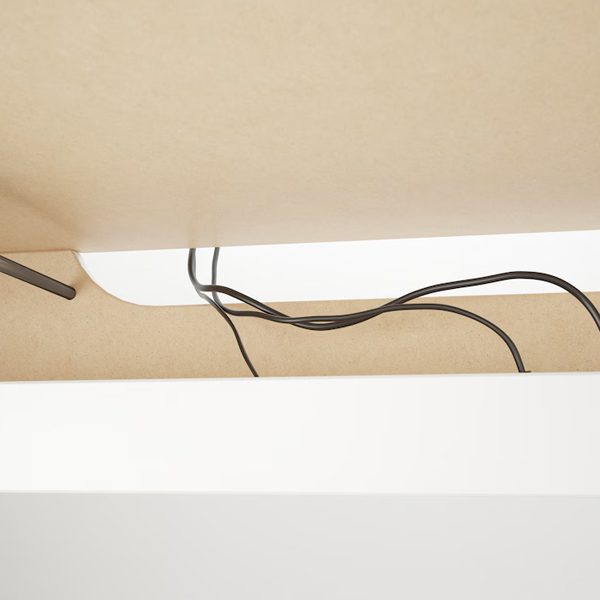 MALM 151x65cm Radni sto s izvlačnom pločom, bijela