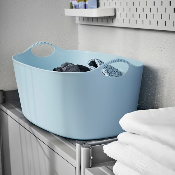 TORKIS 35l Fleks. korpa za veš,unutra/spolja, blijedoplava