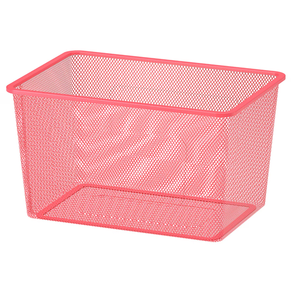 TROFAST 42x30x23cm Mrežasta kutija za odlaganje, svijetlocrvena
