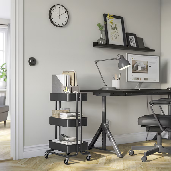 RASKOG 35x45x77cm Kolica, crna