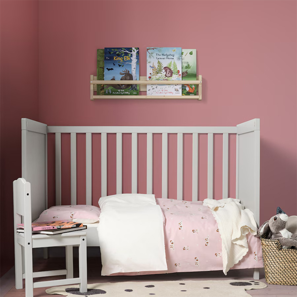 DROMSLOTT 66x110cm Tepih, oblik psa prljavobijela/siva