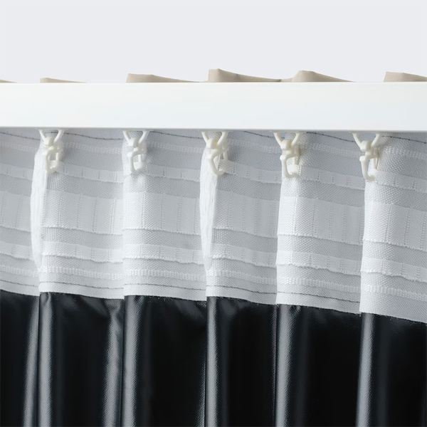 BENGTA 210x300cm Zavjesa za zamračivanje, 1 kom, bež/sa trakom za nabiranje