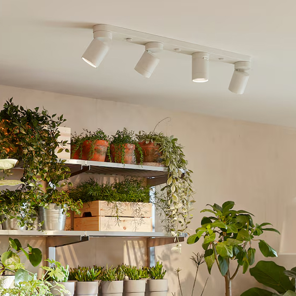 NYMANE 4 mala plafonska reflektora, bijela