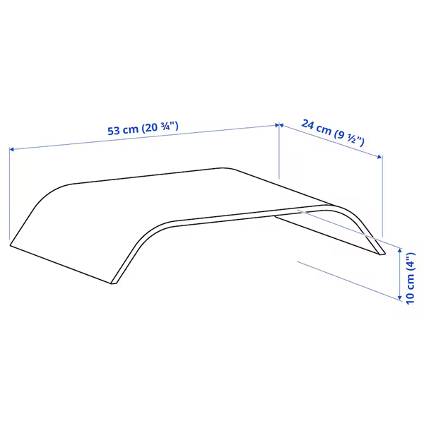 SIGFINN 53x24x10cm stalak za monitor, bambusov furnir
