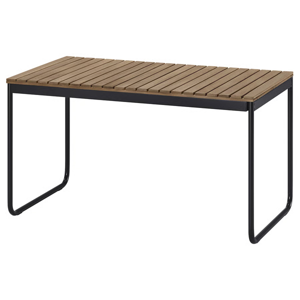 VASMAN 135/190x74cm Produživi sto, spolja, svijetlosmeđe bajcovano