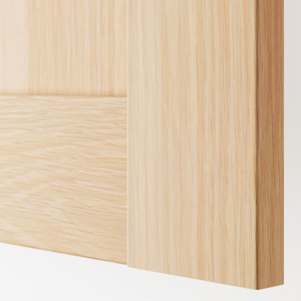 PAX/BERGSBO 100x60x236cm Garderober, bijela, im. hrastovine