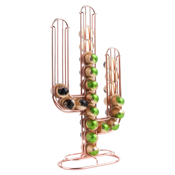 CACTUS 20.5x40cm drzac za kapsule, Copper