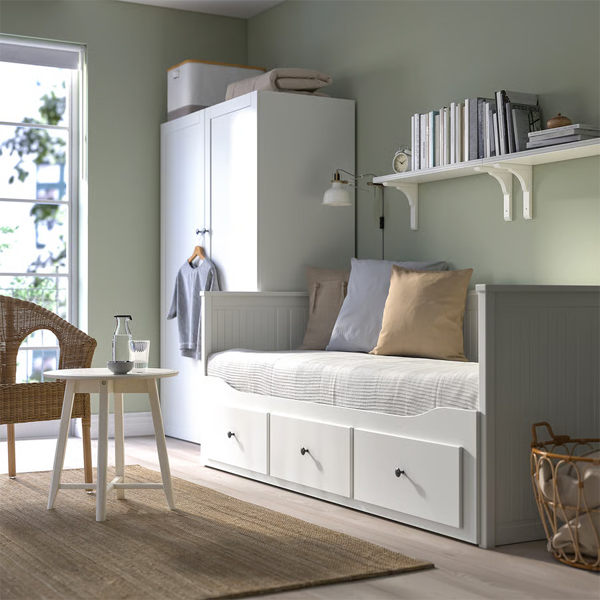 HEMNES 80/160x200cm krevet na razvlacenje, bijela