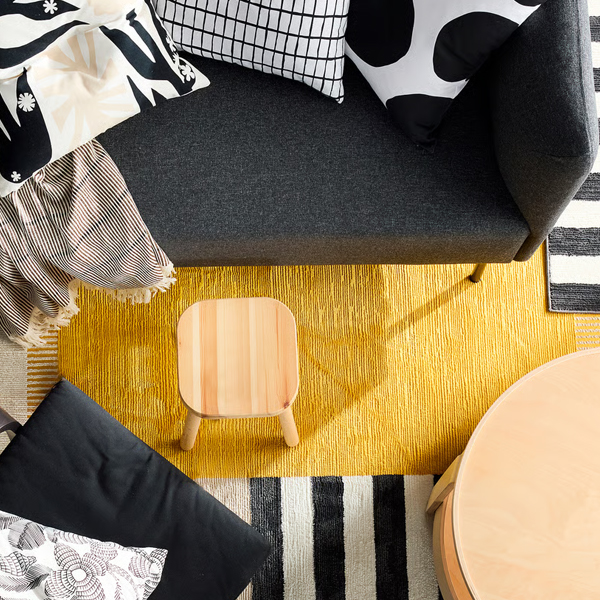 ELSYSTEM 133x195cm Tepih, niski flor, raznobojno