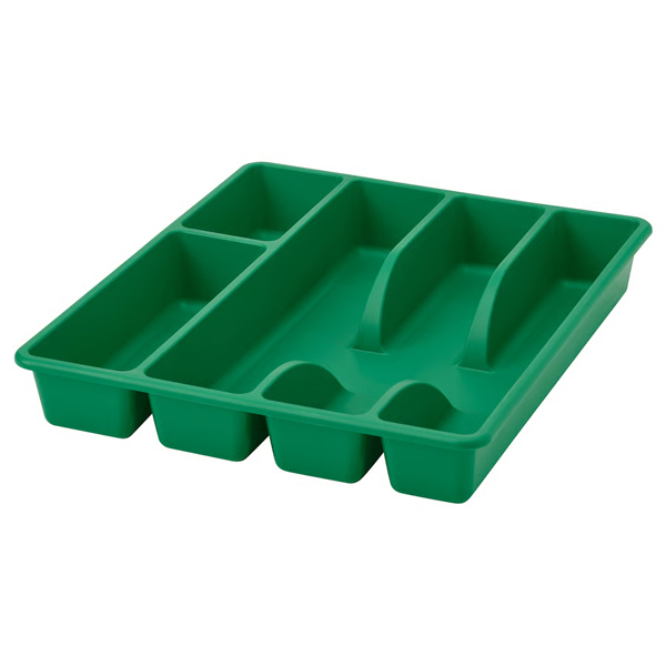 SMACKER 31x26cm Umetak za pribor za jelo, jarkozelena
