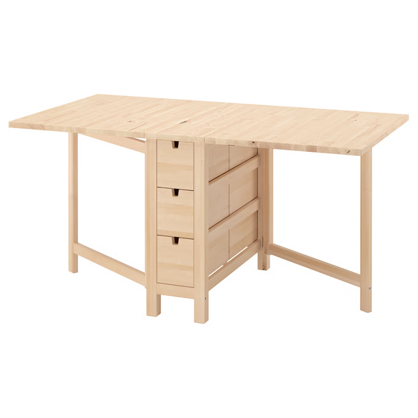 NORDEN 26/89/152x80cm Sto na preklop, breza