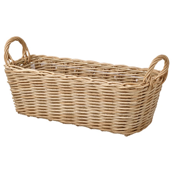 FLODBJORK 54x21cm Žardinjera, unutra/spolja svijetlosiva-smeđa