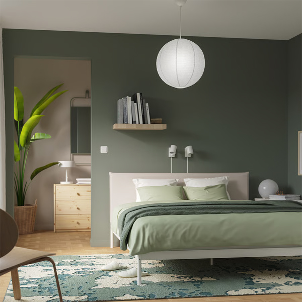 GULLSUDARE Abažur visilice, bijela/ručni rad, 45 cm