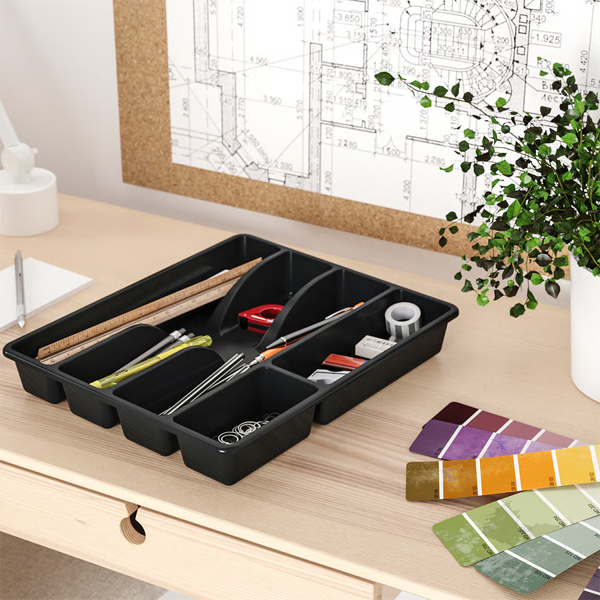 SMACKER 31x26cm Umetak za pribor za jelo, boja antracita