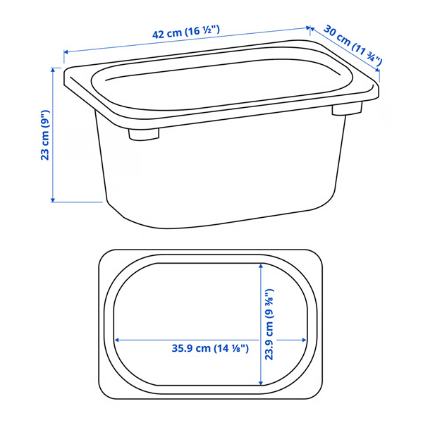 TROFAST 42x30x23cm Kutija za odlaganje, lila
