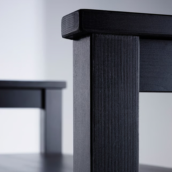 HEMNES 85x32x65cm Klupa s ormarićem za obuću, crnosmeđa