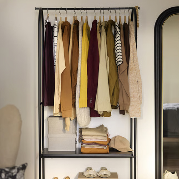 GRAFJALLET 90x36x175cm Čiviluk s odlaganjem za obuću, boja antracita