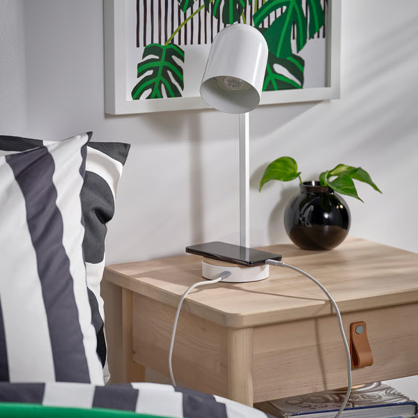 ENSMARKE Lampa za radni sto, bijela