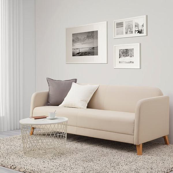 LINANAS Sofa trosjed, Vissle bež