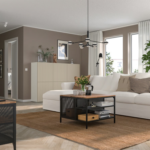 FJALLBO 68x68x48cm Sto za odlaganje, crna