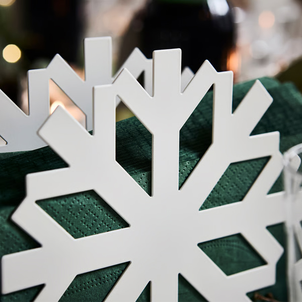 VINTERFINT 17x15cm Držač salveta, pahulja bijela