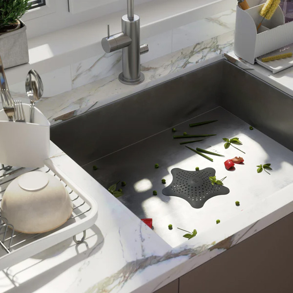 STARFISH zaštita za odvod, crna