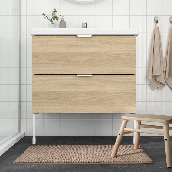 TOFTBO 50x80cm Kupatilska prostirka, bež