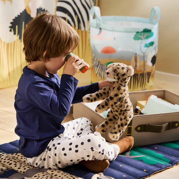 SANDLOPARE 24cm Plišana igračka, mladunče geparda/bež