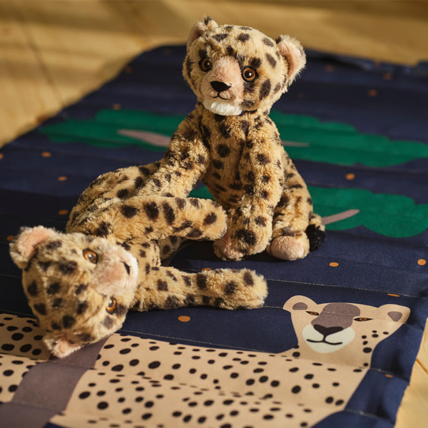 SANDLOPARE 24cm Plišana igračka, mladunče geparda/bež