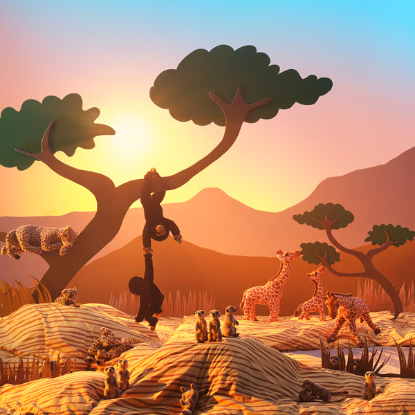 SANDLOPARE 24cm Plišana igračka, mladunče geparda/bež