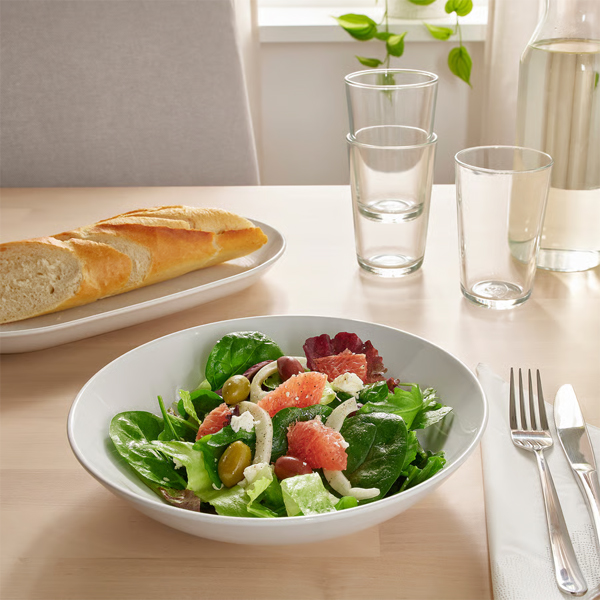 GODMIDDAG 23cm Duboki tanjir, bijela