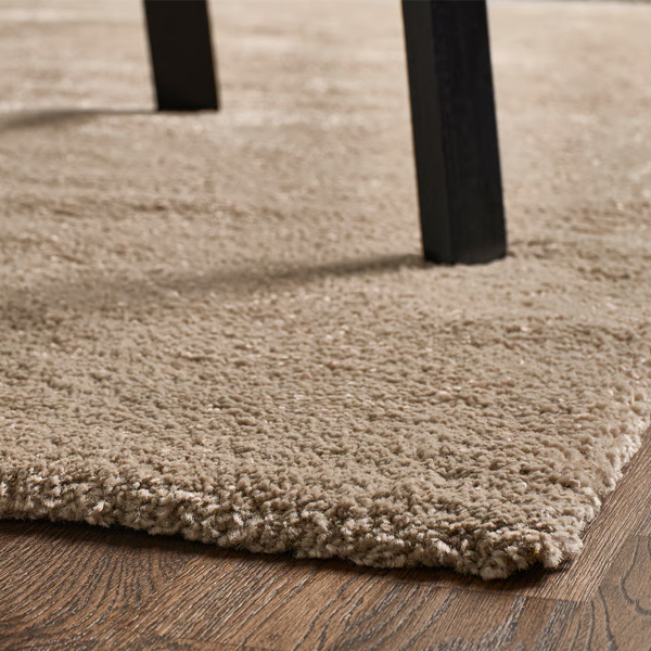 STOENSE 80x150cm Tepih, niski flor, bež