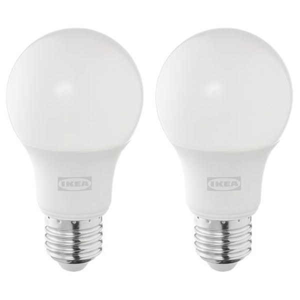 SOLHETTA LED sijalica E27 806 lm, podesivog intenziteta/kugla opal bijela