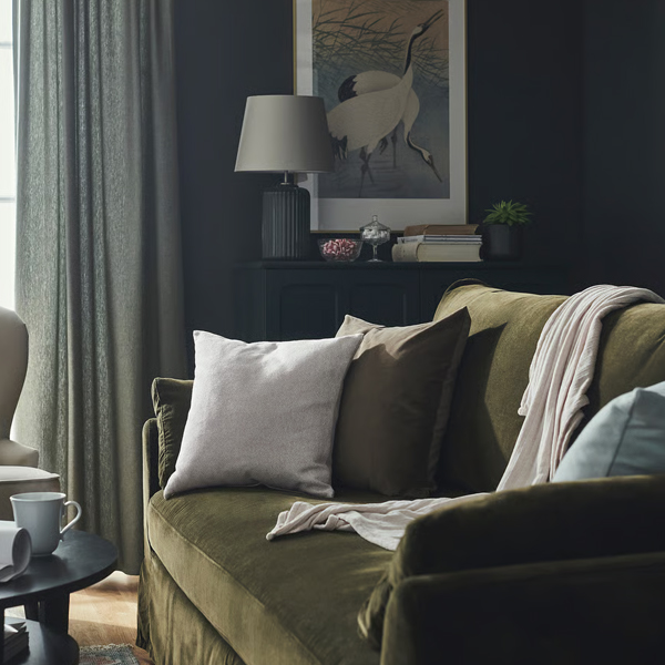 SANDTRAV 45x45cm Jastučić, siva/bijela