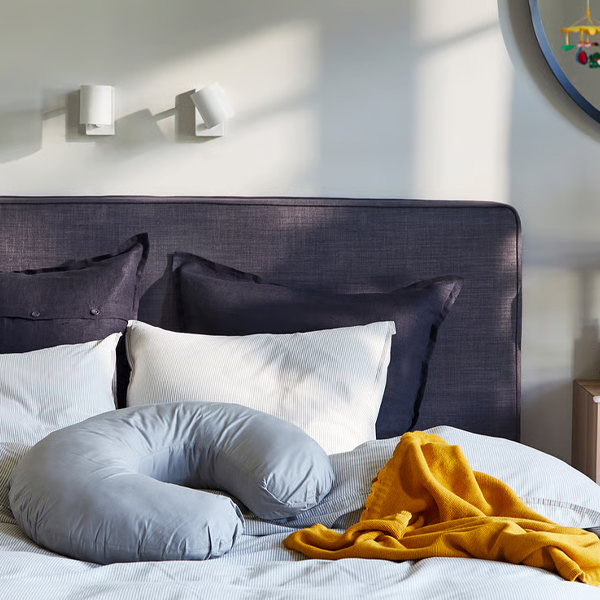 NYMANE Zidna/čitaća lampa, trajni priklj., bijela